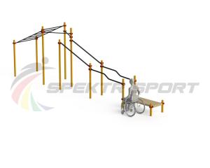 Купить Спортивный комплекс для инвалидов-колясочников WRK-D22_76mm в Певеке 