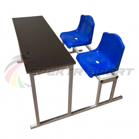 Купить Стол судейский с пластиковыми сиденьями в Певеке 